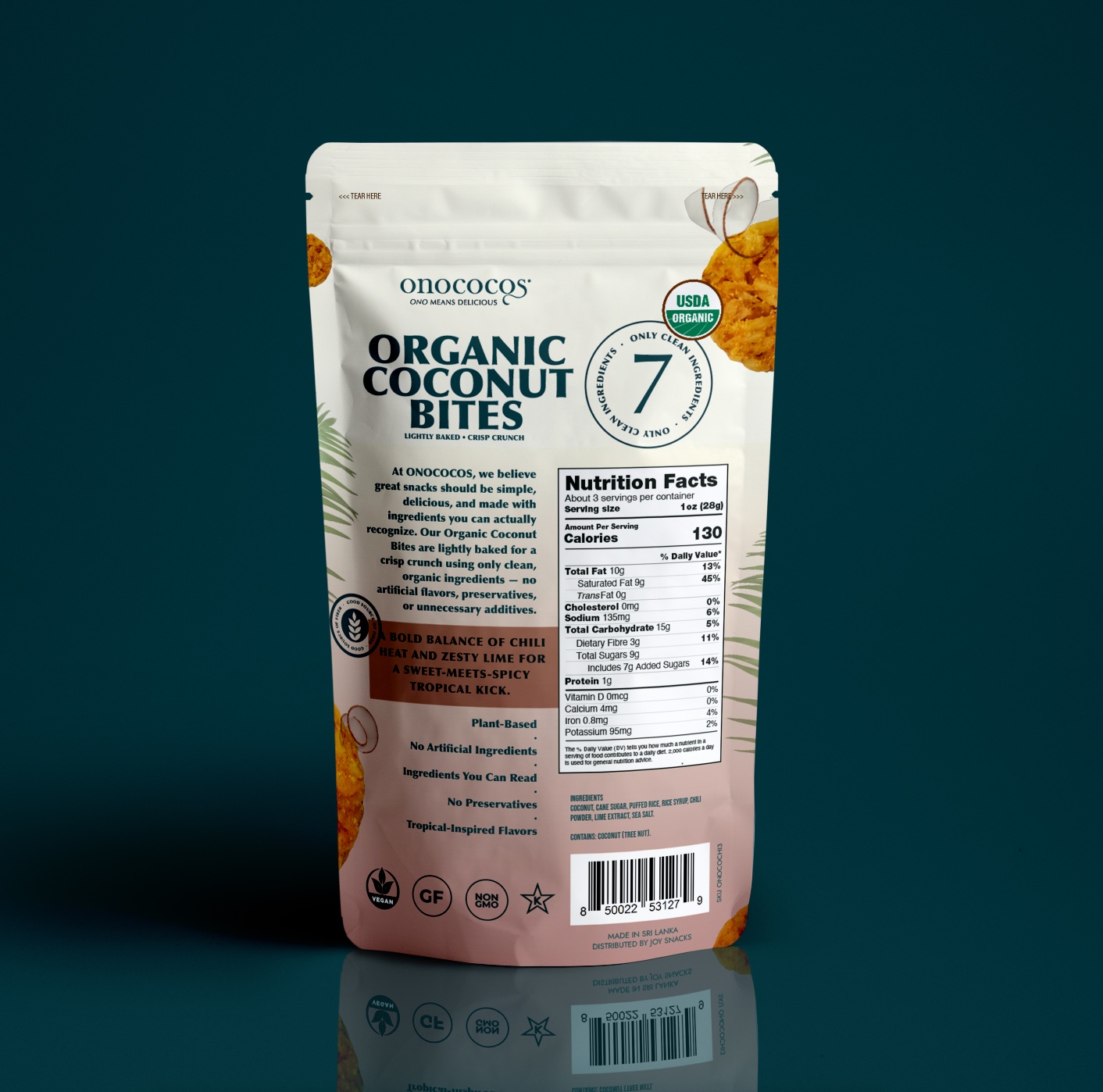 OnoCocos — Chili Lime Island Crunch — back