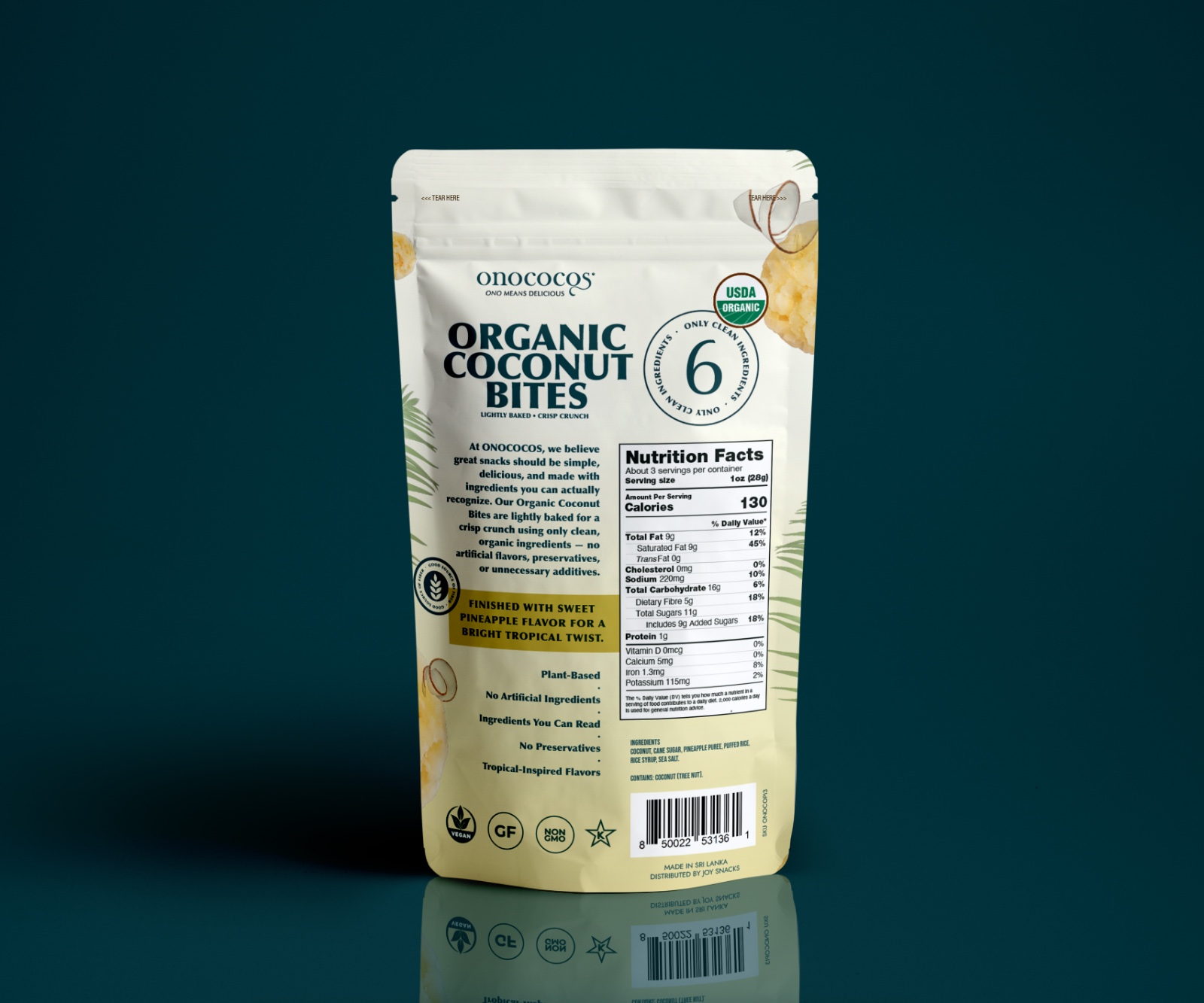 OnoCocos — Pineapple Island Bliss — back